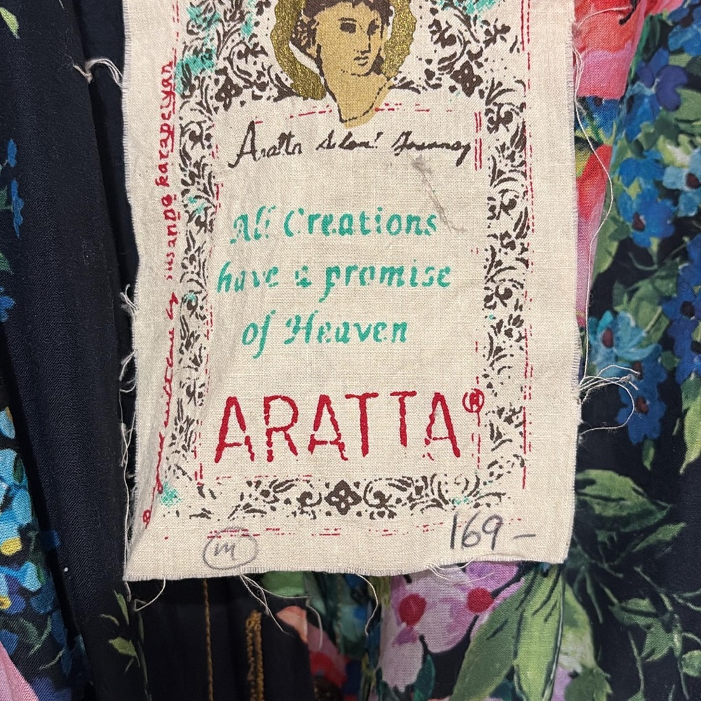 Aratta Black Floral Long Sleeve Dress - Picture 3 of 7